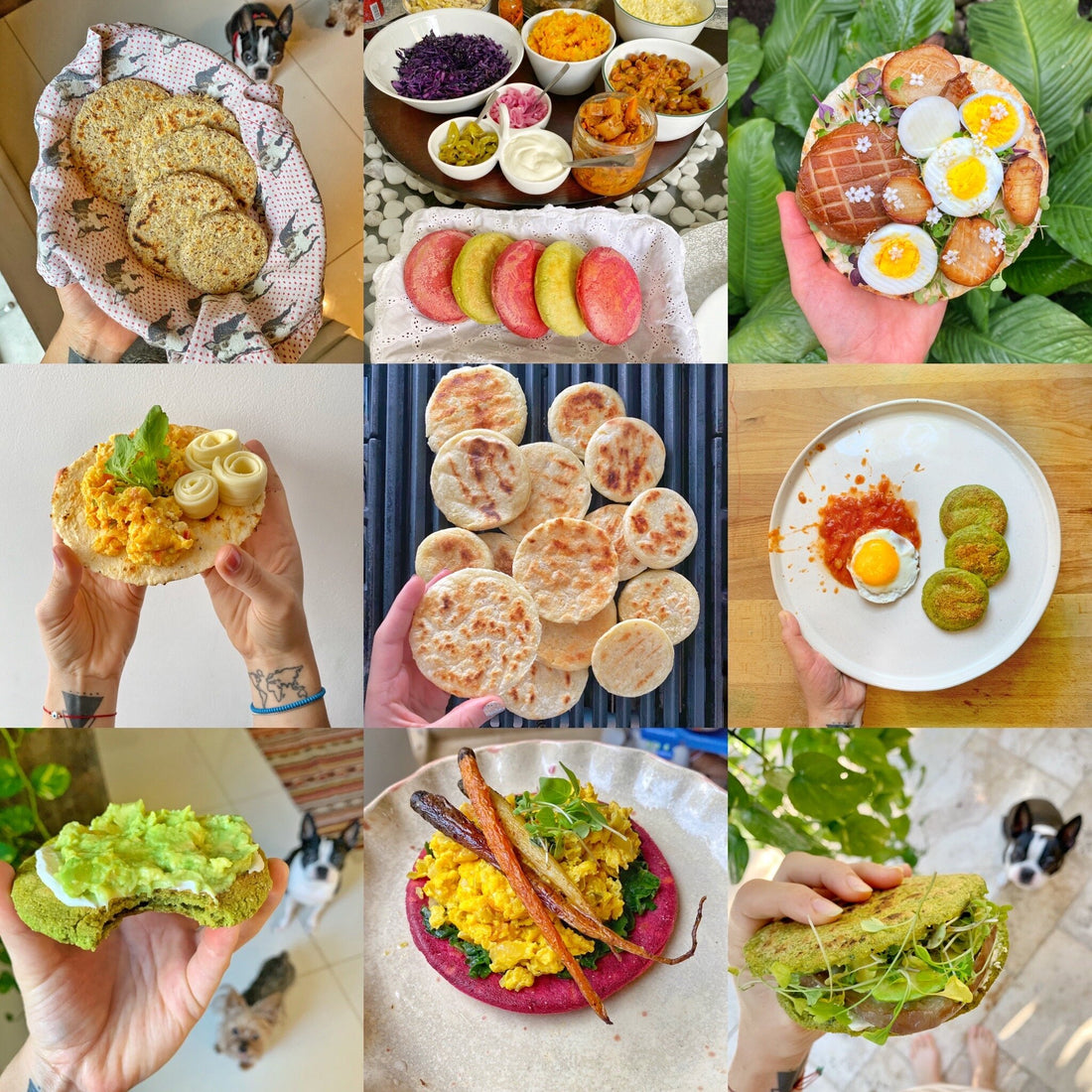 Arepas from the Heart  (de maíz, yuca, verdes, avena etc / corn, cassava, oatmeal &amp; more!)