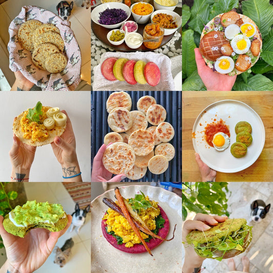 Arepas from the Heart  (de maíz, yuca, verdes, avena etc / corn, cassava, oatmeal &amp; more!)